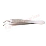 Adson Brown Delicate Tissue Forceps, 9X9 Teeth, Curved