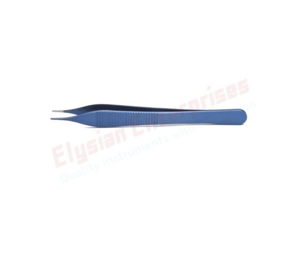 Adson Forceps, Serrated, Titanium-BlueLine