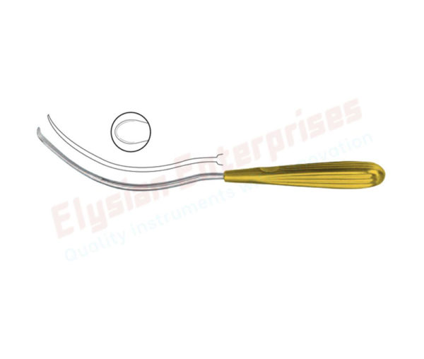 Arcus Marginalis Dissector 24cm, S-Shaped Curved