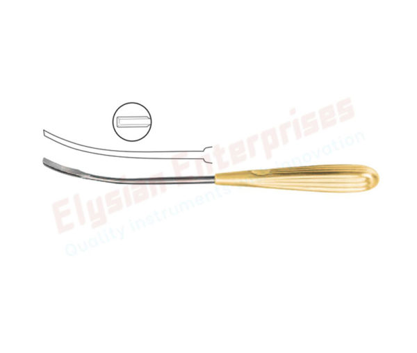 Frontotemporal Dissector 22.5cm, Curved