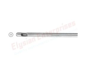Liposuction Cannula With 1 central Hole and Hole at Tip, Threaded Fitting