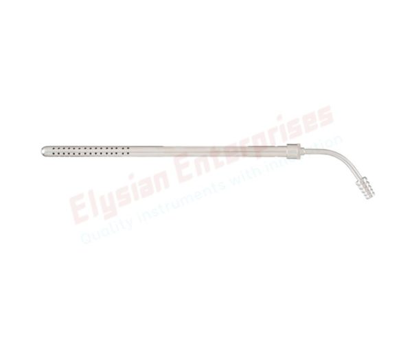 Poole Suction Tube, Curved, 20cm