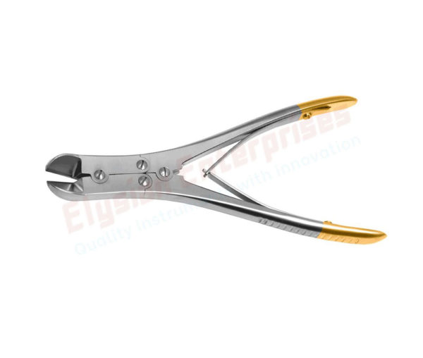 Wire Cutter T.C, Double Action, Light Curved, 18cm