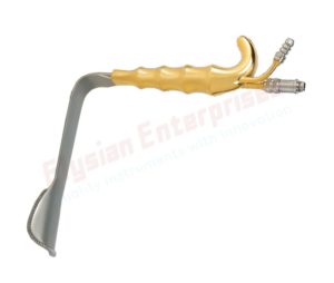 Epstein Abdominoplasty Retractor, With Fiber Optic And Suction Tube