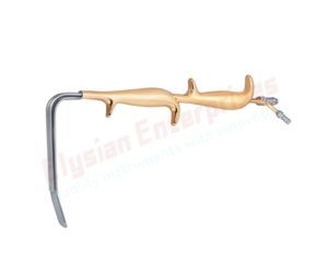 Ferriera Style Fiber Optic Retractor With Smooth End, Double Handle